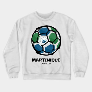 Martinique Football Country Flag Crewneck Sweatshirt